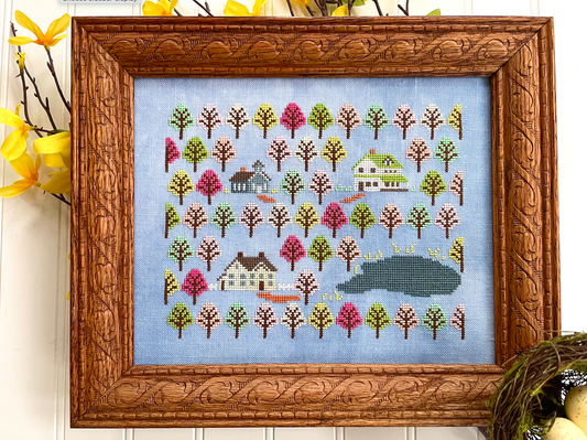 PREORDER Anne's Orchard - Petal Pusher - Cross Stitch Pattern, Needlecraft Patterns, The Crafty Grimalkin - A Cross Stitch Store