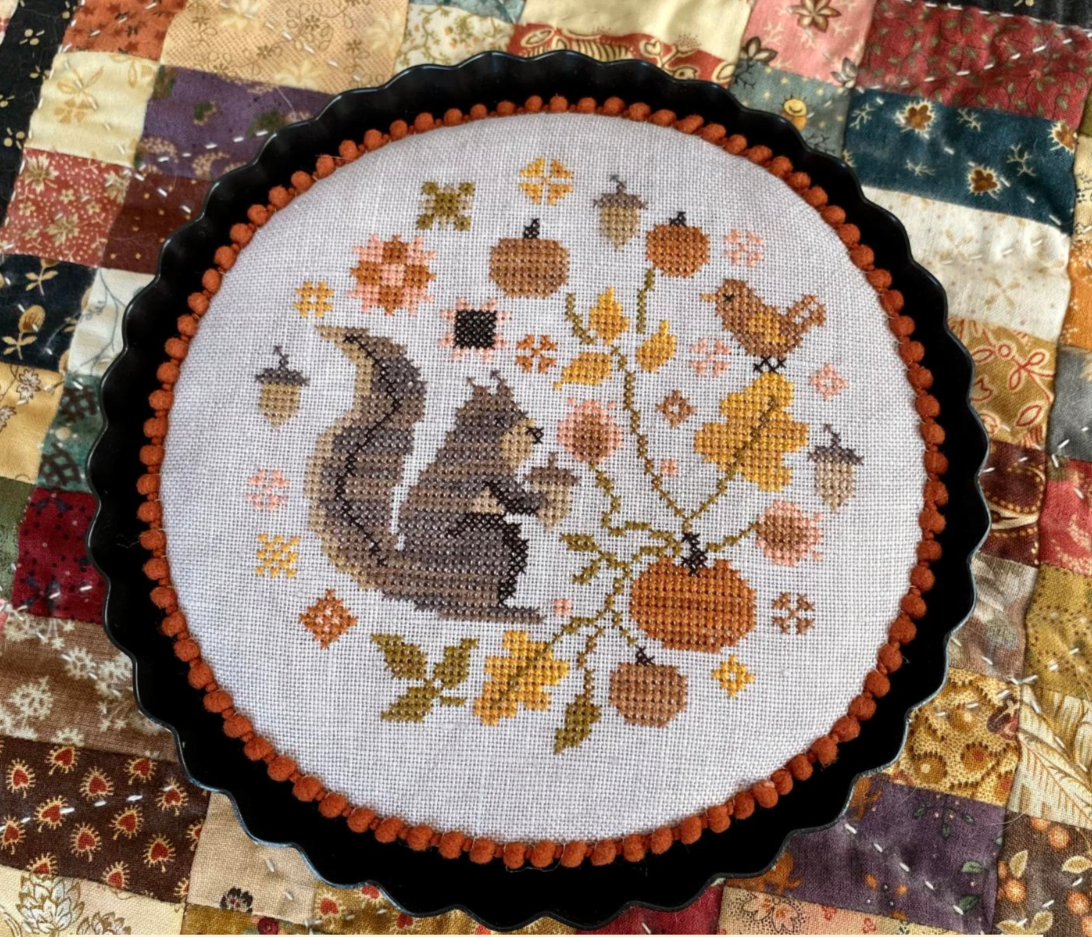 PREORDER Oak & Acorn Tart - Blueberry Ridge Designs - Cross Stitch Pattern, Needlecraft Patterns, The Crafty Grimalkin - A Cross Stitch Store