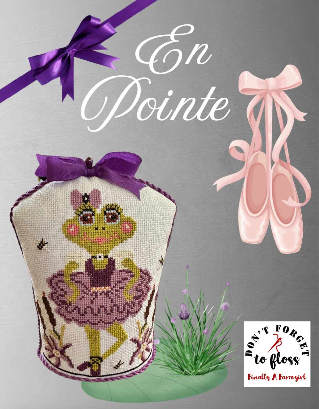 PREORDER  En Pointe - Finally a Farmgirl - Cross Stitch Pattern, Needlecraft Patterns, The Crafty Grimalkin - A Cross Stitch Store