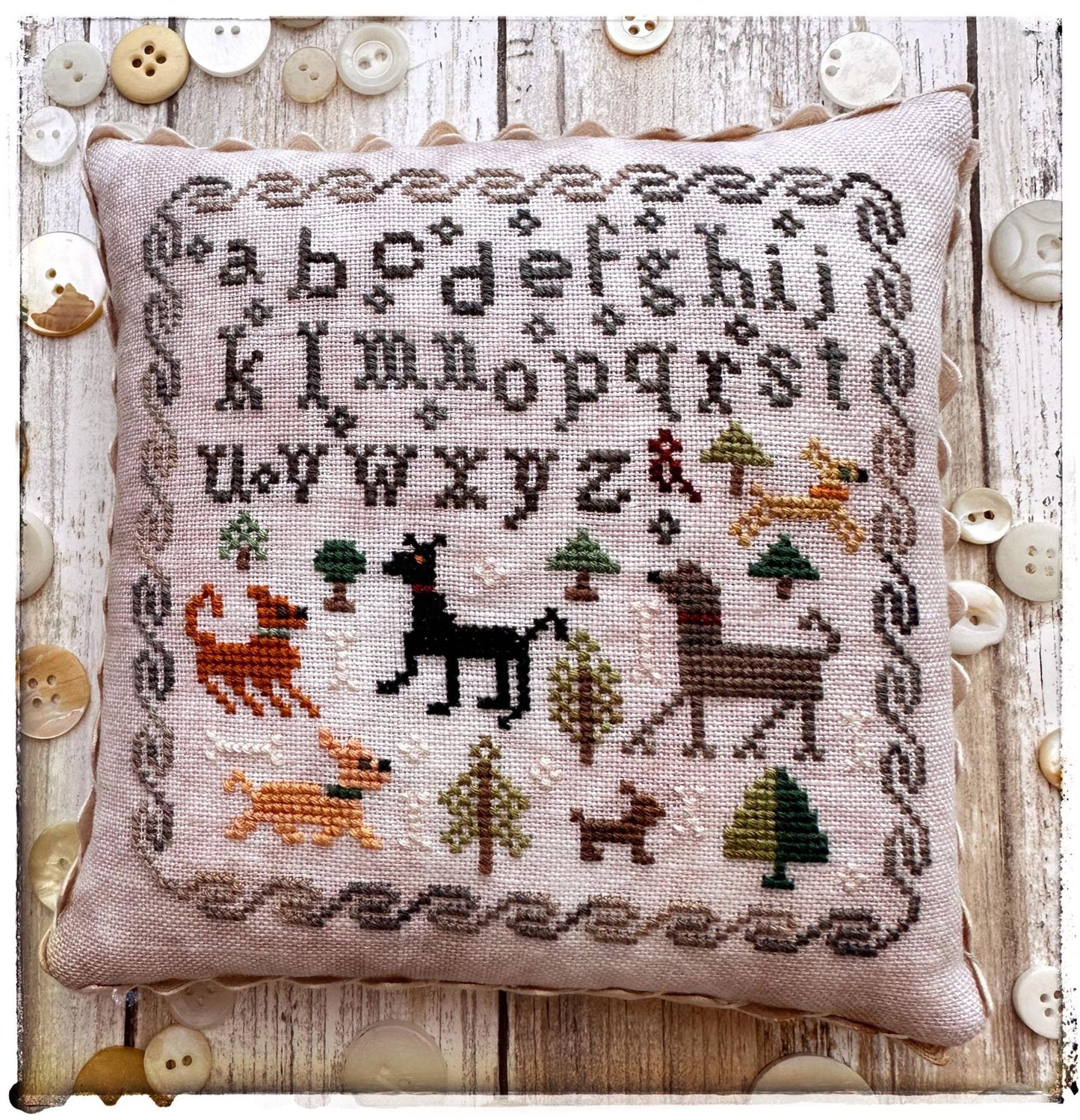 Dog Days Sampler - Lucy Beam Love in Stitches - Cross Stitch Pattern