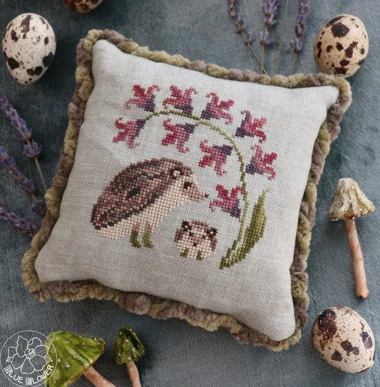 PRE-ORDER Hedgehog & Hyacinth - The Blue Flower - Cross Stitch Pattern, Needlecraft Patterns, Needlecraft Patterns, The Crafty Grimalkin - A Cross Stitch Store