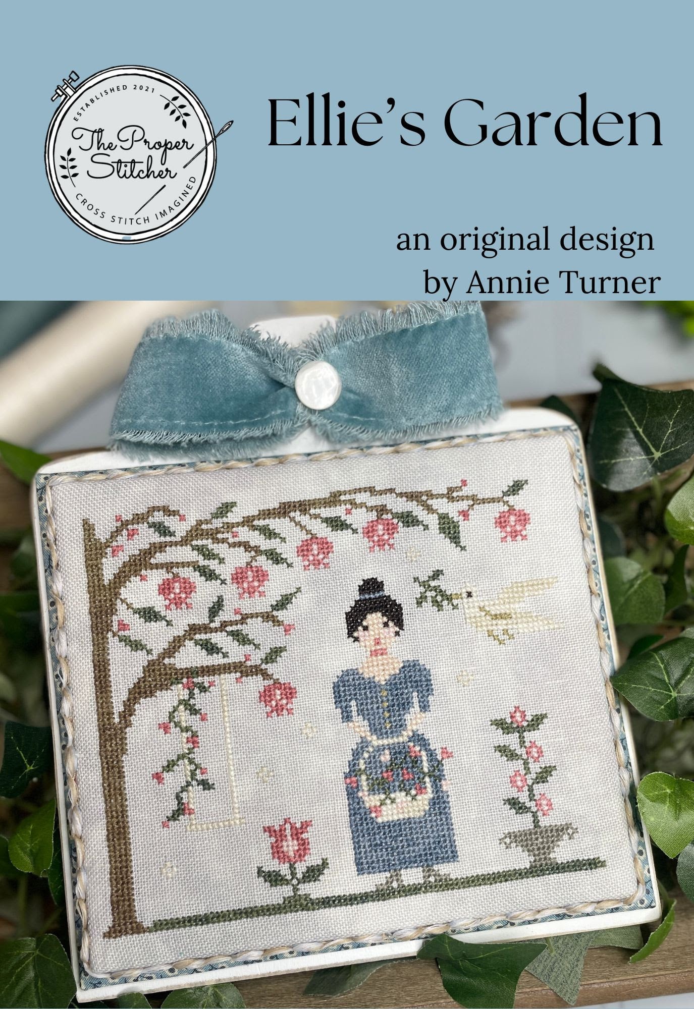 PRE-ORDER Ellie’s Garden by The Proper Stitcher - Cross Stitch Pattern, Needlecraft Patterns, The Crafty Grimalkin - A Cross Stitch Store