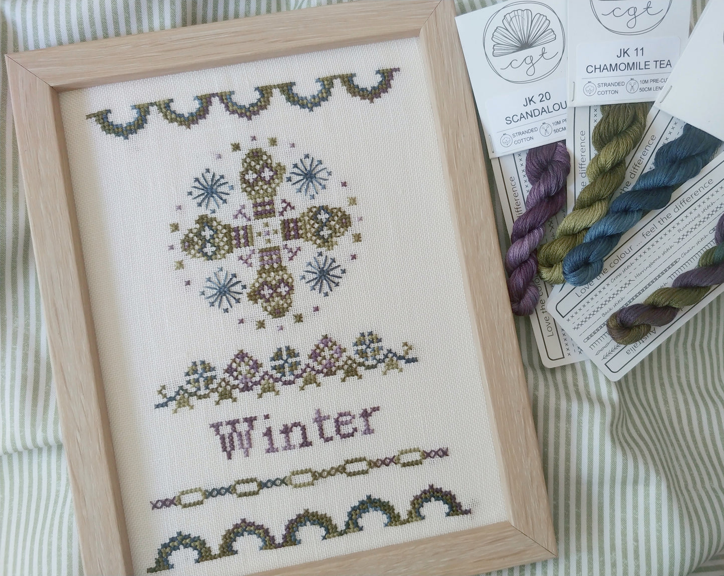 PRE-ORDER Winter - A Stitch for All Seasons Series - Mojo Stitches - Cross Stitch Pattern, Needlecraft Patterns, The Crafty Grimalkin - A Cross Stitch Store