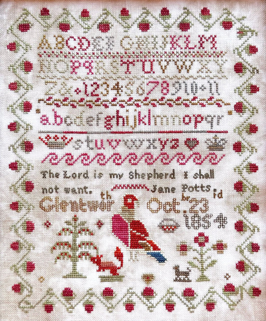 PRE-ORDER Jane Potts 1854 - Lucy Beam Love in Stitches - Cross Stitch Pattern, Needlecraft Patterns, The Crafty Grimalkin - A Cross Stitch Store