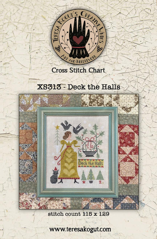 Deck the Halls - Teresa Kogut - Cross Stitch Pattern