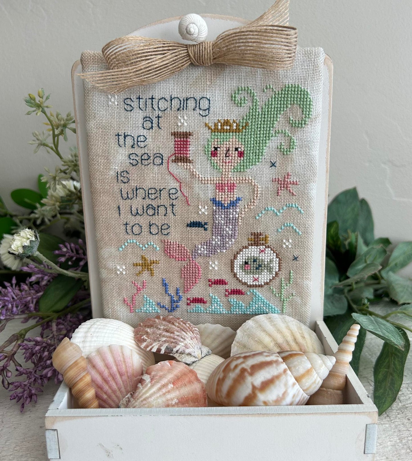 PREORDER Stitching at the Sea - Emily Call - Cross Stitch Pattern