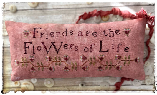 PRE-ORDER Friends are Flowers - Lucy Beam Love in Stitches - Cross Stitch Pattern, Needlecraft Patterns, The Crafty Grimalkin - A Cross Stitch Store