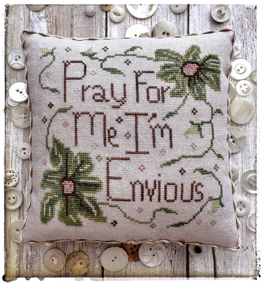 PRE-ORDER Envious - Lucy Beam Love in Stitches - Cross Stitch Pattern, Needlecraft Patterns, The Crafty Grimalkin - A Cross Stitch Store