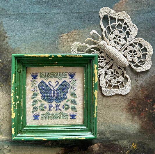 PREORDER P.K.'s Moth - Kathy Barrick - Cross Stitch Pattern, Needlecraft Patterns, The Crafty Grimalkin - A Cross Stitch Store