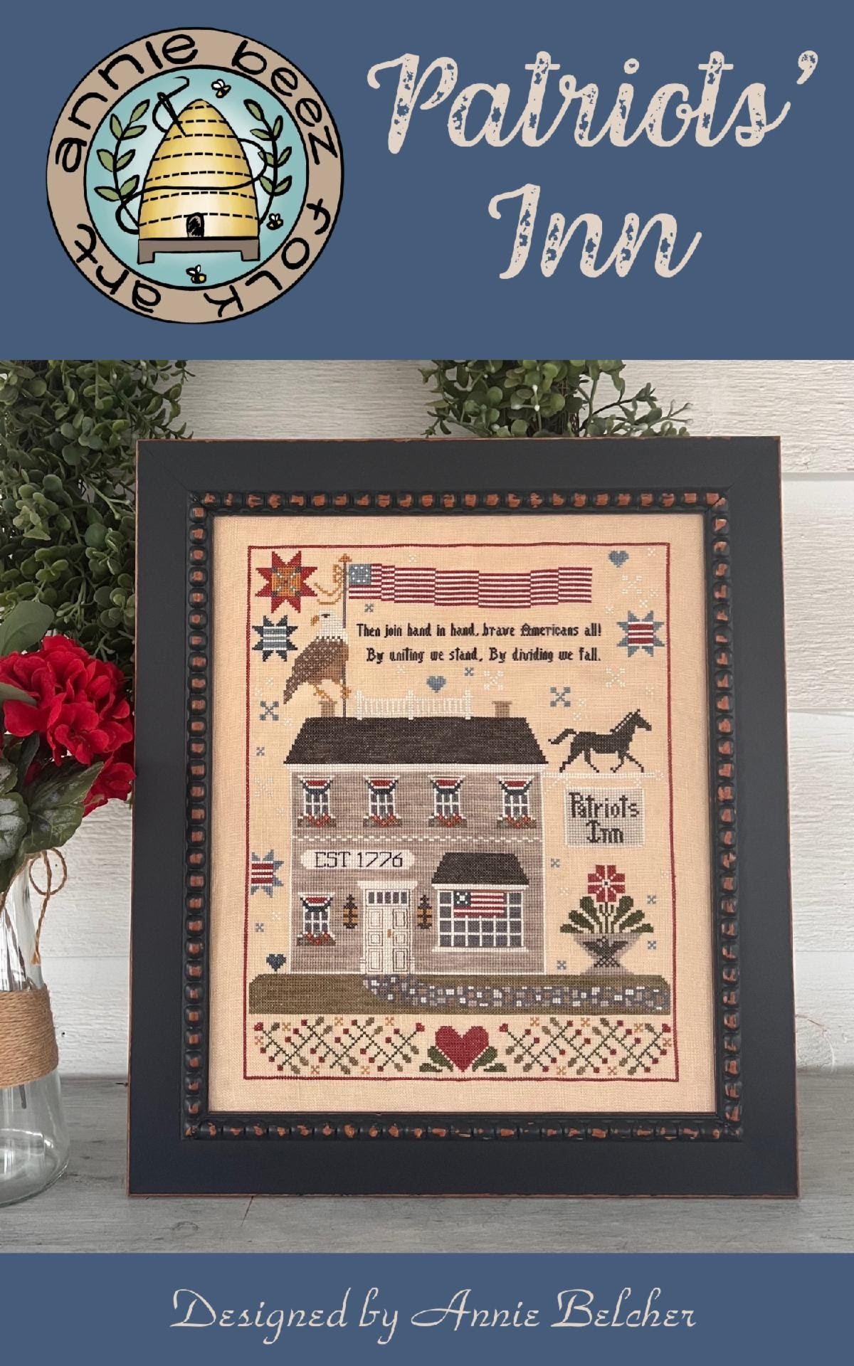 PREORDER Patriots Inn - Annie Beez - Cross Stitch Pattern, Needlecraft Patterns, The Crafty Grimalkin - A Cross Stitch Store