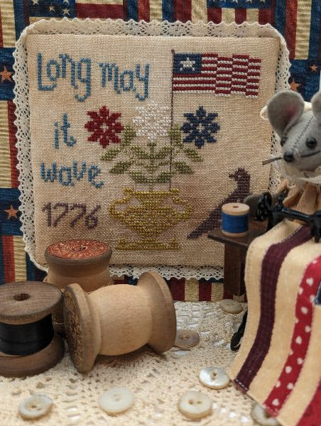 PRE-ORDER Long May it Wave - Mindful Needle - Cross Stitch Pattern, Needlecraft Patterns, The Crafty Grimalkin - A Cross Stitch Store