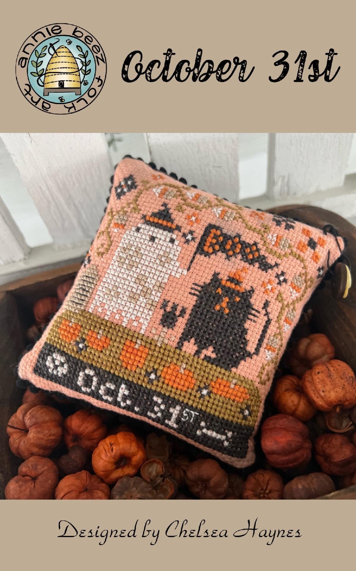 PREORDER October 31st - Annie Beez - Cross Stitch Pattern, Needlecraft Patterns, The Crafty Grimalkin - A Cross Stitch Store