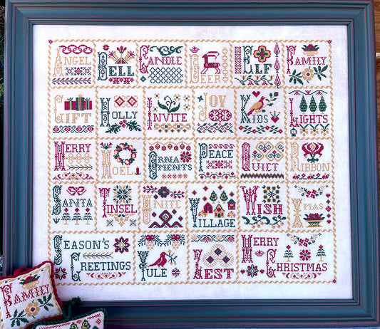 PREORDER Vintage ABCs of Christmas Book - Jan Hicks Creates - Cross Stitch Pattern, Needlecraft Patterns, The Crafty Grimalkin - A Cross Stitch Store