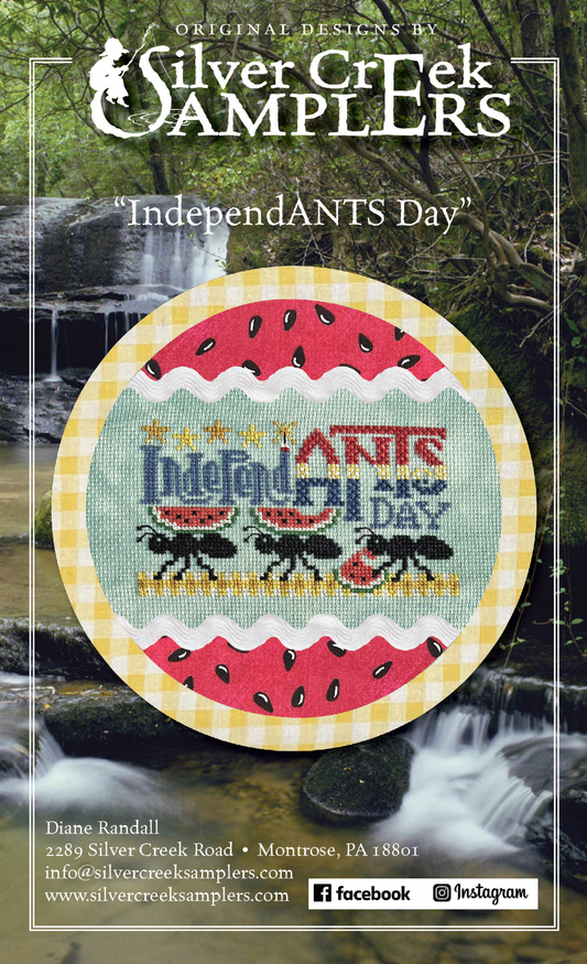 PRE-ORDER IndependANTS Day - Silver Creek Samplers - Cross Stitch Pattern, Needlecraft Patterns, Needlecraft Patterns, The Crafty Grimalkin - A Cross Stitch Store