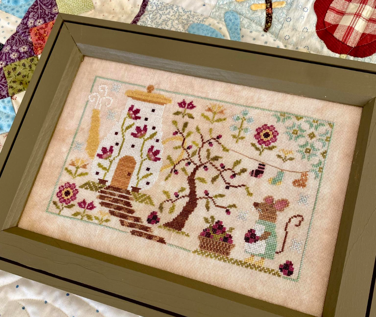 PREORDER Hazel's Blackberry Burrow - Blueberry Ridge Designs - Cross Stitch Pattern, Needlecraft Patterns, The Crafty Grimalkin - A Cross Stitch Store