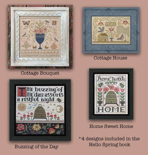 PRE-ORDER Hello Spring - Teresa Kogut - Cross Stitch Pattern, Needlecraft Patterns, The Crafty Grimalkin - A Cross Stitch Store