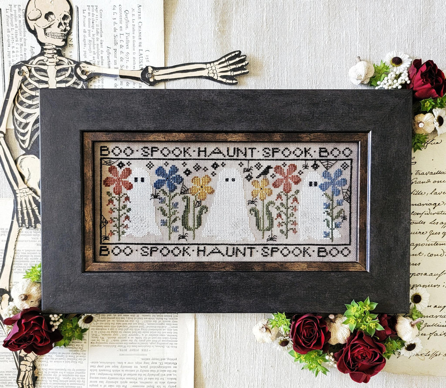 Boo Spook Haunt - Hello From Liz Mathews - Cross Stitch Pattern