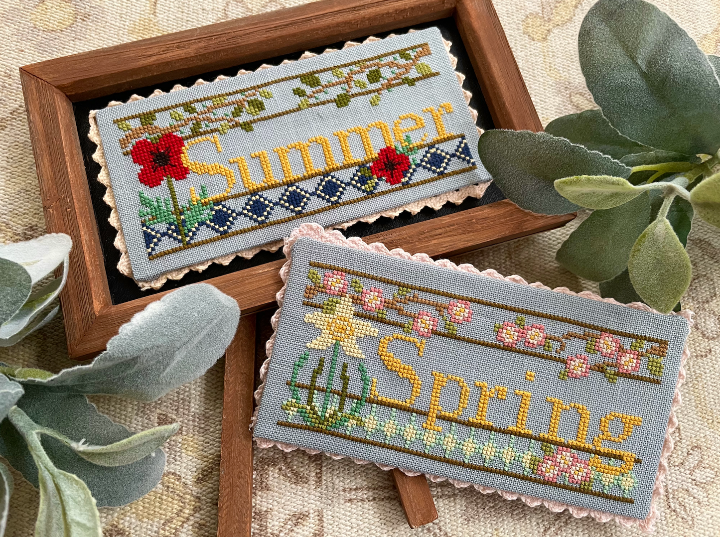 PREORDER Seasonal Blooms: Spring & Summer - Petal Pusher - Cross Stitch Pattern, Needlecraft Patterns, The Crafty Grimalkin - A Cross Stitch Store