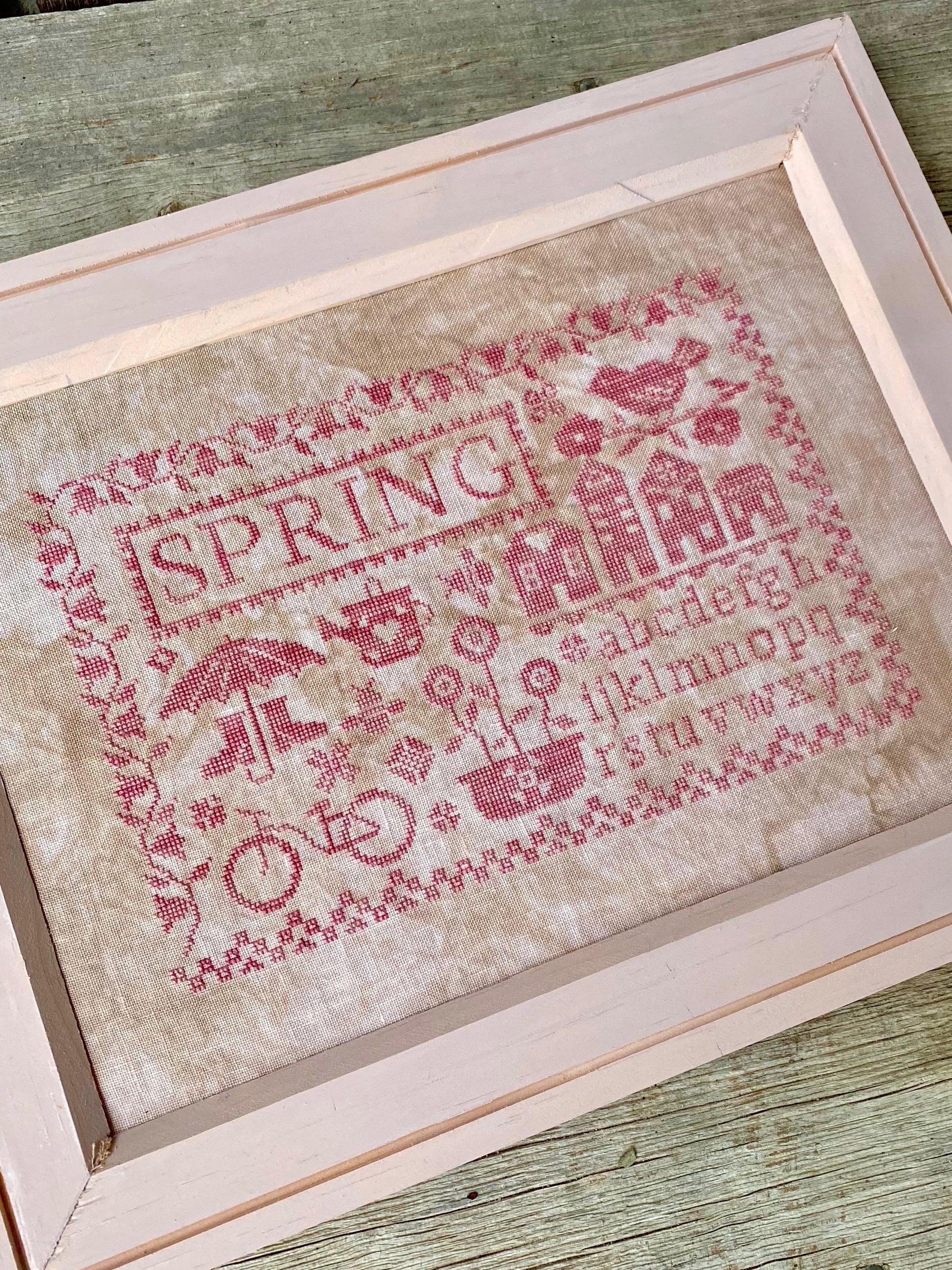 PRE-ORDER Spring, Sampler Seasons - Blueberry Ridge Design - Cross Stitch Pattern, Needlecraft Patterns, The Crafty Grimalkin - A Cross Stitch Store