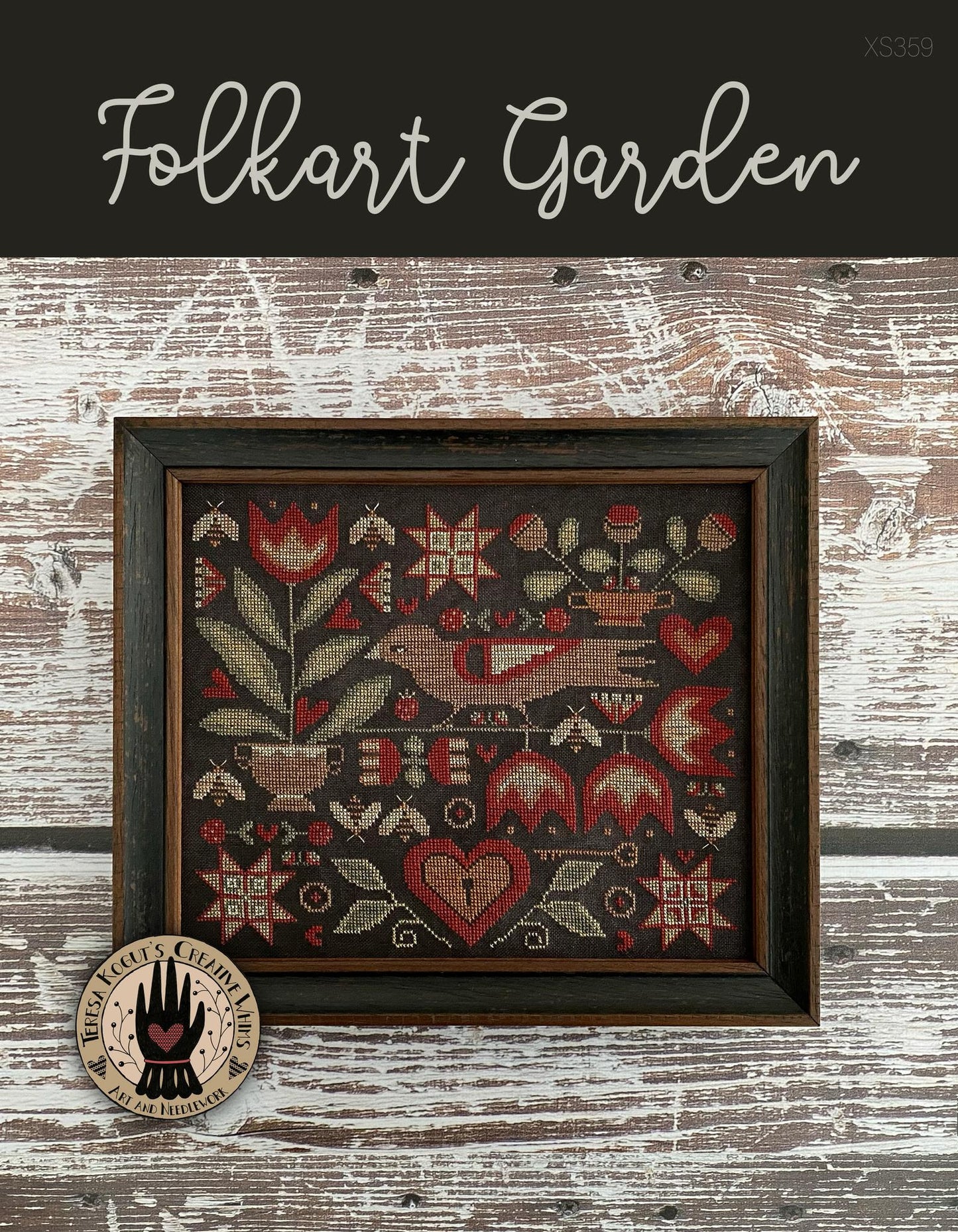 PREORDER Folkart Garden - Teresa Kogut - Cross Stitch Pattern, Needlecraft Patterns, The Crafty Grimalkin - A Cross Stitch Store