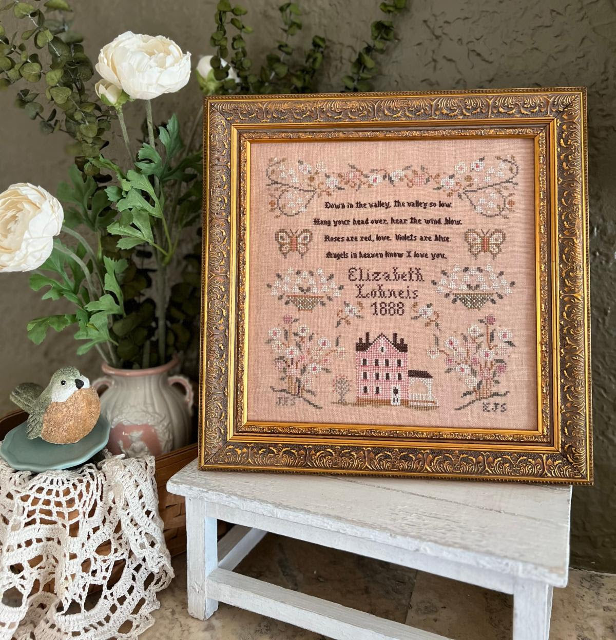 PRE-ORDER Down in the Valley -  Annie Beez Folk Art - Cross Stitch Pattern, Needlecraft Patterns, Needlecraft Patterns, The Crafty Grimalkin - A Cross Stitch Store