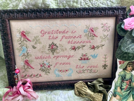 PREORDER  With Gratitude - JBW Designs - Cross Stitch Pattern, Needlecraft Patterns, The Crafty Grimalkin - A Cross Stitch Store