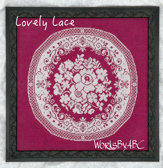 PREORDER Lovely Lace -  Works by ABC - Cross Stitch Pattern, Needlecraft Patterns, The Crafty Grimalkin - A Cross Stitch Store