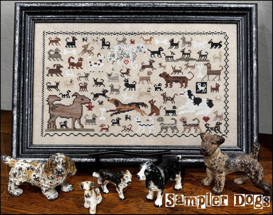 Sampler Dogs - The Scarlett House - Cross Stitch Pattern