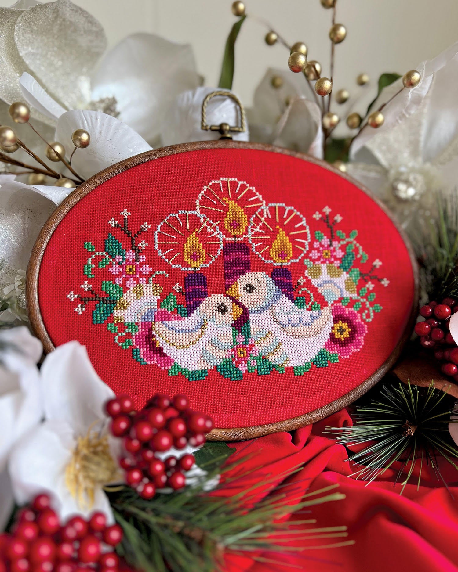 PREORDER Holiday Glow - Satsuma Street - Cross Stitch Pattern, Needlecraft Patterns, The Crafty Grimalkin - A Cross Stitch Store