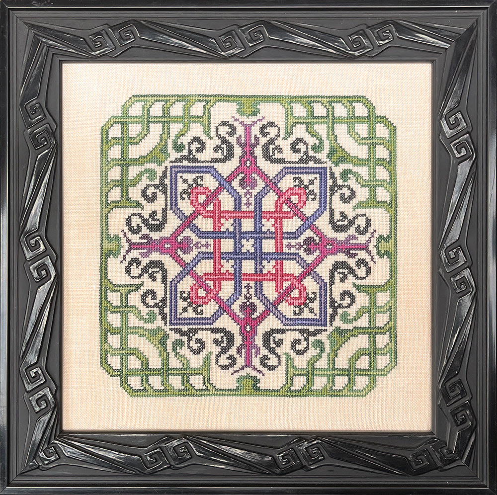 Woven Clover - Ink Circles - Cross Stitch Pattern