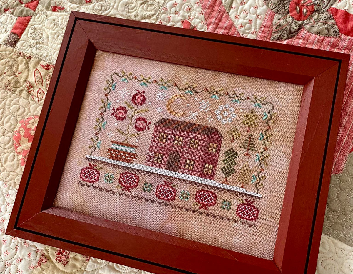 PREORDER House on Pomegranate Hill - Blueberry Ridge Designs - Cross Stitch Pattern, Needlecraft Patterns, The Crafty Grimalkin - A Cross Stitch Store