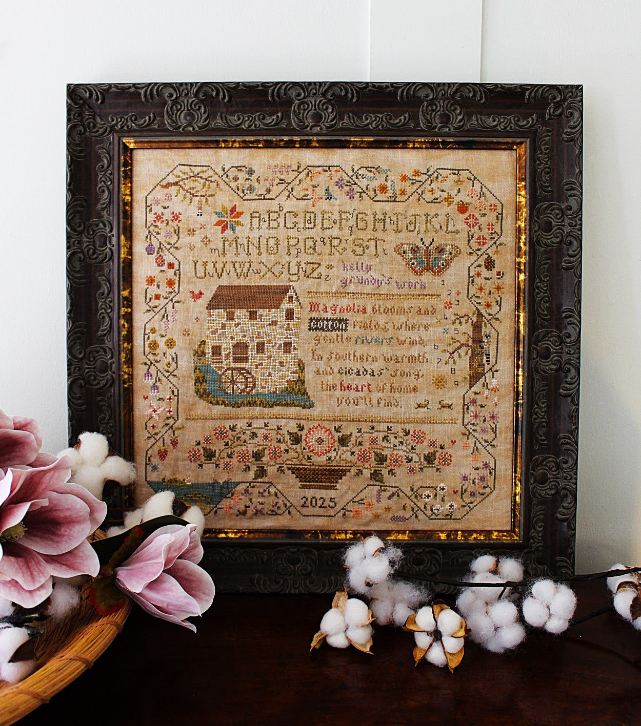 PREORDER Cicadas’ Song Sampler - Cosford Rise Stitchery - Cross Stitch Pattern, Needlecraft Patterns, The Crafty Grimalkin - A Cross Stitch Store