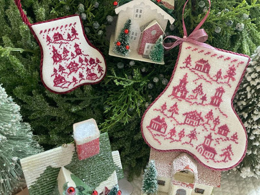 Enchanted Village Stocking #444 - JBW Designs - Cross Stitch Pattern