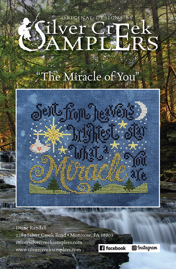 PREORDER The Miracle of You - Silver Creek Samplers - Cross Stitch Pattern, Needlecraft Patterns, The Crafty Grimalkin - A Cross Stitch Store