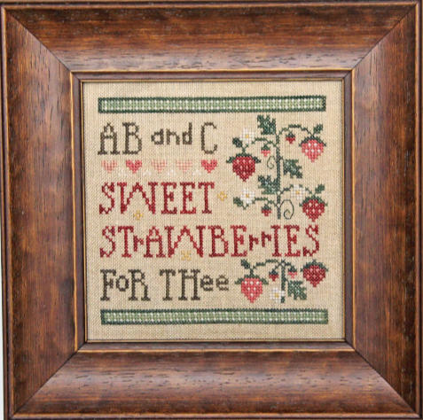 PREORDER Sweet Strawberries - Heart in Hand - Cross Stitch Pattern, Needlecraft Patterns, The Crafty Grimalkin - A Cross Stitch Store