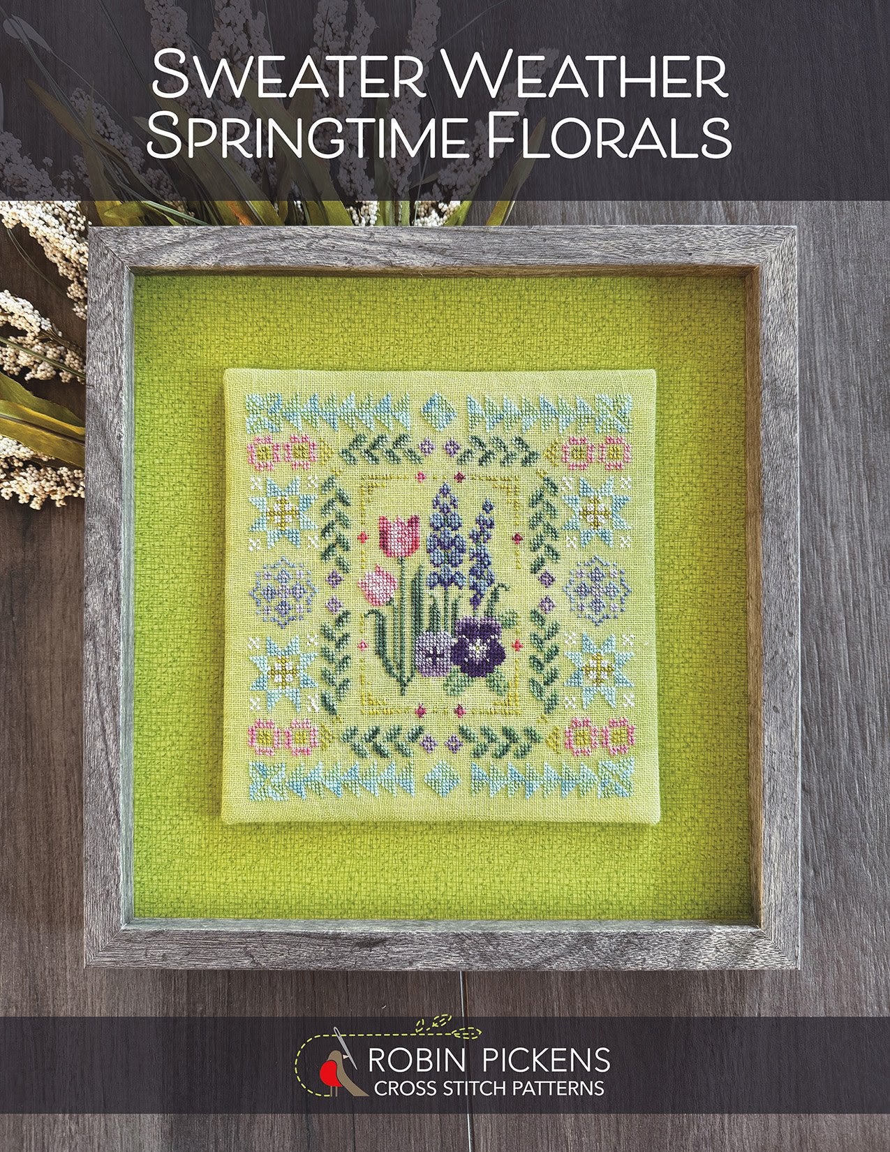 PREORDER Sweater Weather: Springtime Florals - Robin Pickens - Cross Stitch Pattern, Needlecraft Patterns, The Crafty Grimalkin - A Cross Stitch Store