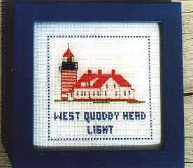 West Quoddy Head Light - Sequin Designs Cross Stitch Pattern