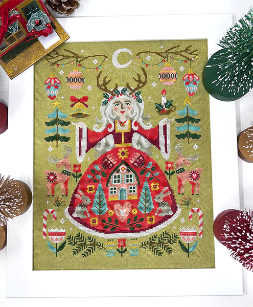 Yule Goddess - Tiny Modernist - Cross Stitch Pattern, Needlecraft Patterns, Needlecraft Patterns, The Crafty Grimalkin - A Cross Stitch Store