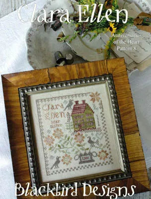 Clara Ellen - Anniversary of the Heart #8 - Blackbird Designs - Cross Stitch Pattern, Needlecraft Patterns, Needlecraft Patterns, The Crafty Grimalkin - A Cross Stitch Store