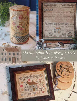 Maria Selby Humphrey 1831 - Blackbird Designs - Cross Stitch Pattern Book, Needlecraft Patterns, Needlecraft Patterns, The Crafty Grimalkin - A Cross Stitch Store