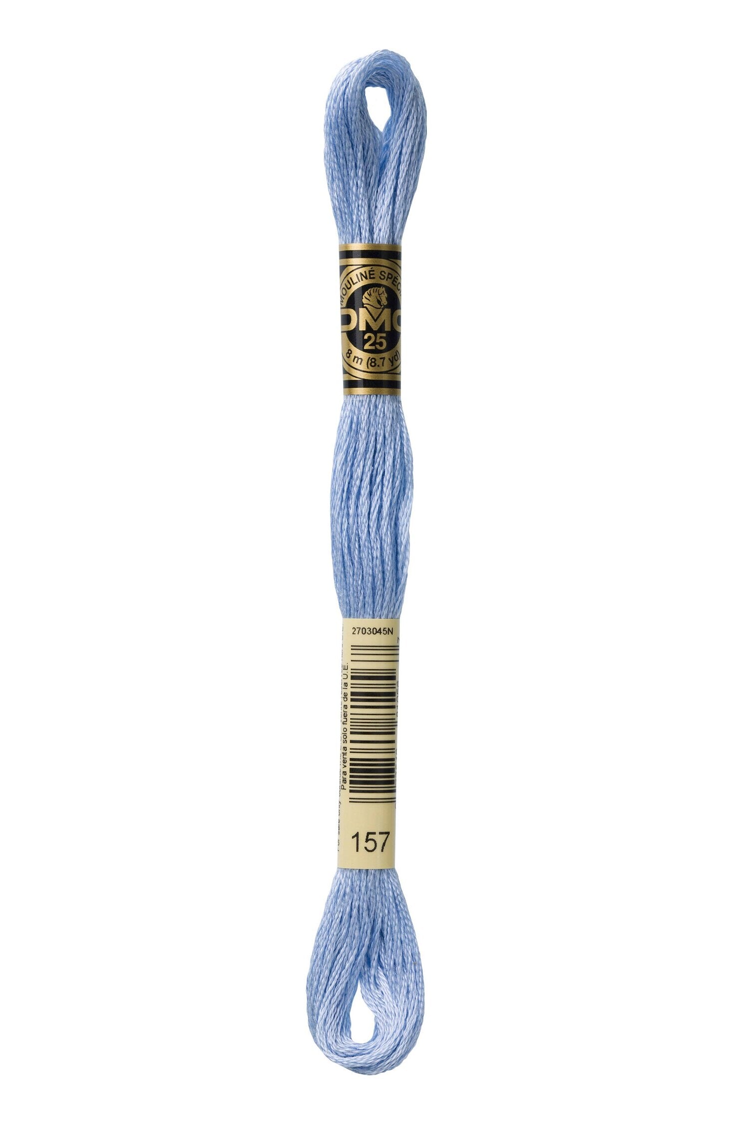 DMC 157 - Blue - Light - DMC 6 Strand Embroidery Thread, Thread & Floss, Thread & Floss, The Crafty Grimalkin - A Cross Stitch Store