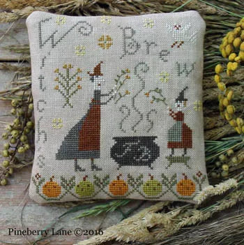 Fancey Blackett Witches Brew - Pineberry Lane - Cross Stitch Pattern, Needlecraft Patterns, Needlecraft Patterns, The Crafty Grimalkin - A Cross Stitch Store