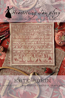 Kate Adkin - Heartstring Samplery - Cross Stitch Pattern, Needlecraft Patterns, The Crafty Grimalkin - A Cross Stitch Store