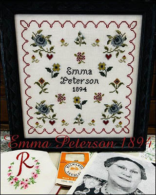 Emma Peterson 1894 - The Scarlett House - Cross Stitch Pattern, The Crafty Grimalkin - A Cross Stitch Store