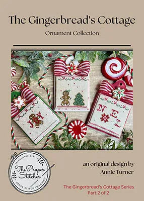 Gingerbread's Cottage Ornament Collection - The Proper Stitcher - Cross Stitch Pattern, Needlecraft Patterns, The Crafty Grimalkin - A Cross Stitch Store