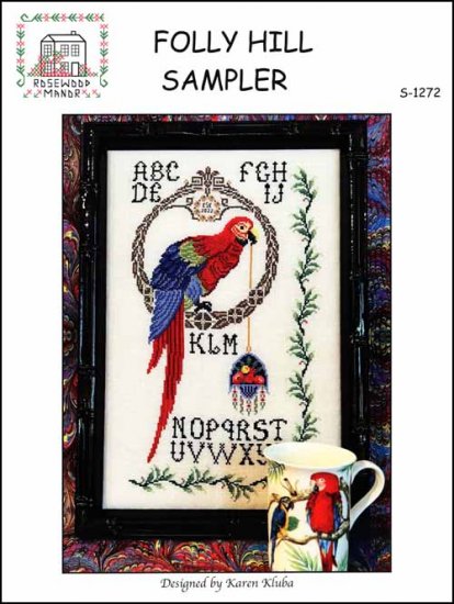 Folly Hill Sampler - Rosewood Manor Designs - Cross Stitch Pattern, Needlecraft Patterns, Needlecraft Patterns, The Crafty Grimalkin - A Cross Stitch Store