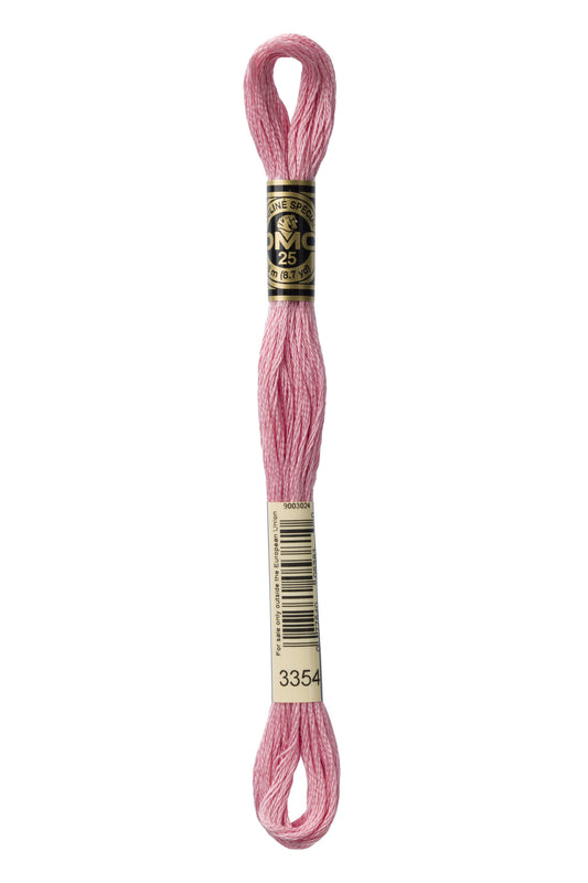 DMC 3354 - Dusty Rose - Light - DMC 6 Strand Embroidery Thread, Thread & Floss, Thread & Floss, The Crafty Grimalkin - A Cross Stitch Store