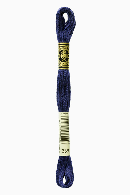 DMC 336 - Blue - DMC 6 Strand Embroidery Thread, Thread & Floss, Thread & Floss, The Crafty Grimalkin - A Cross Stitch Store