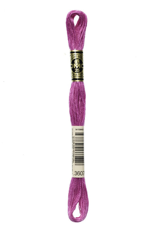 DMC 3607 - Plum - Light - DMC 6 Strand Embroidery Thread, Thread & Floss, Thread & Floss, The Crafty Grimalkin - A Cross Stitch Store