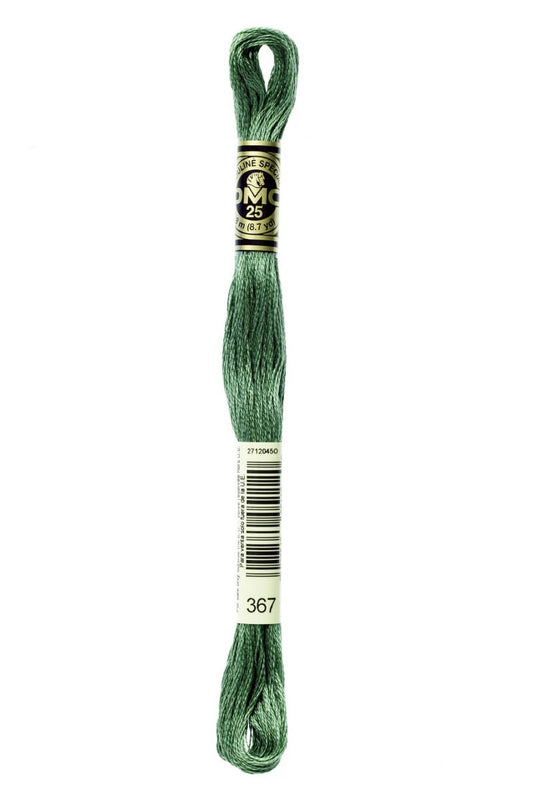 DMC 367 - Pistachio Green - Dark - DMC 6 Strand Embroidery Thread, Thread & Floss, Thread & Floss, The Crafty Grimalkin - A Cross Stitch Store